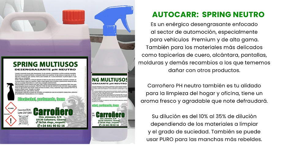 LOTE 4: Carroñero Spring (PH Neutro) 1 UD 5 L + Regalo (talleres-profesional)