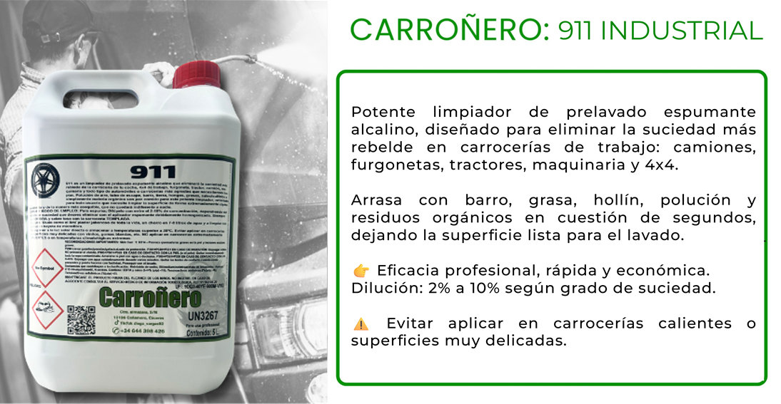 LOTE 11: Desengrasante Carroñero 4X4, 911 y PH Neutro Spring Multiusos- 1 L-FORMATO L (Profesional-Industrial-Particular) + REGALO